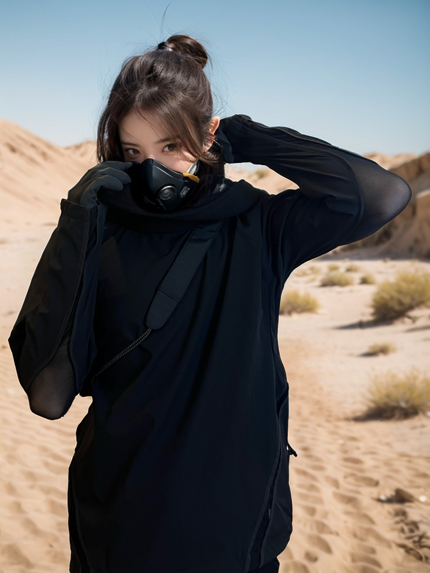 (pre-order)IPA-PC79-BK Outdoor Functional Quick-Dry Long-Sleeve Tee