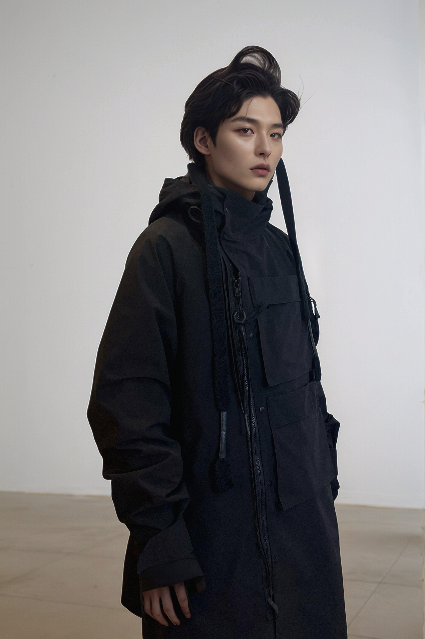 (pre-order)IPA-PC86-BK Outdoor Mountaineering Windproof Over-Size Jacket