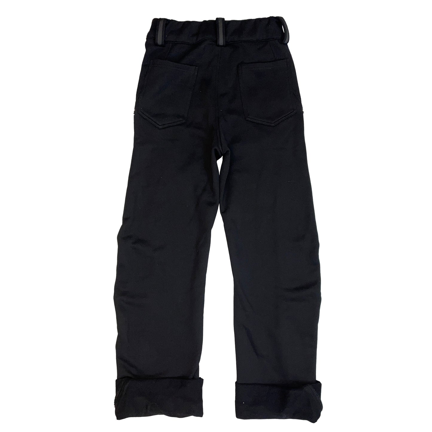 (pre-order)IPA-PC78-BK Heavyweight Quick-Dry Cotton Straight-leg Trousers with Drape
