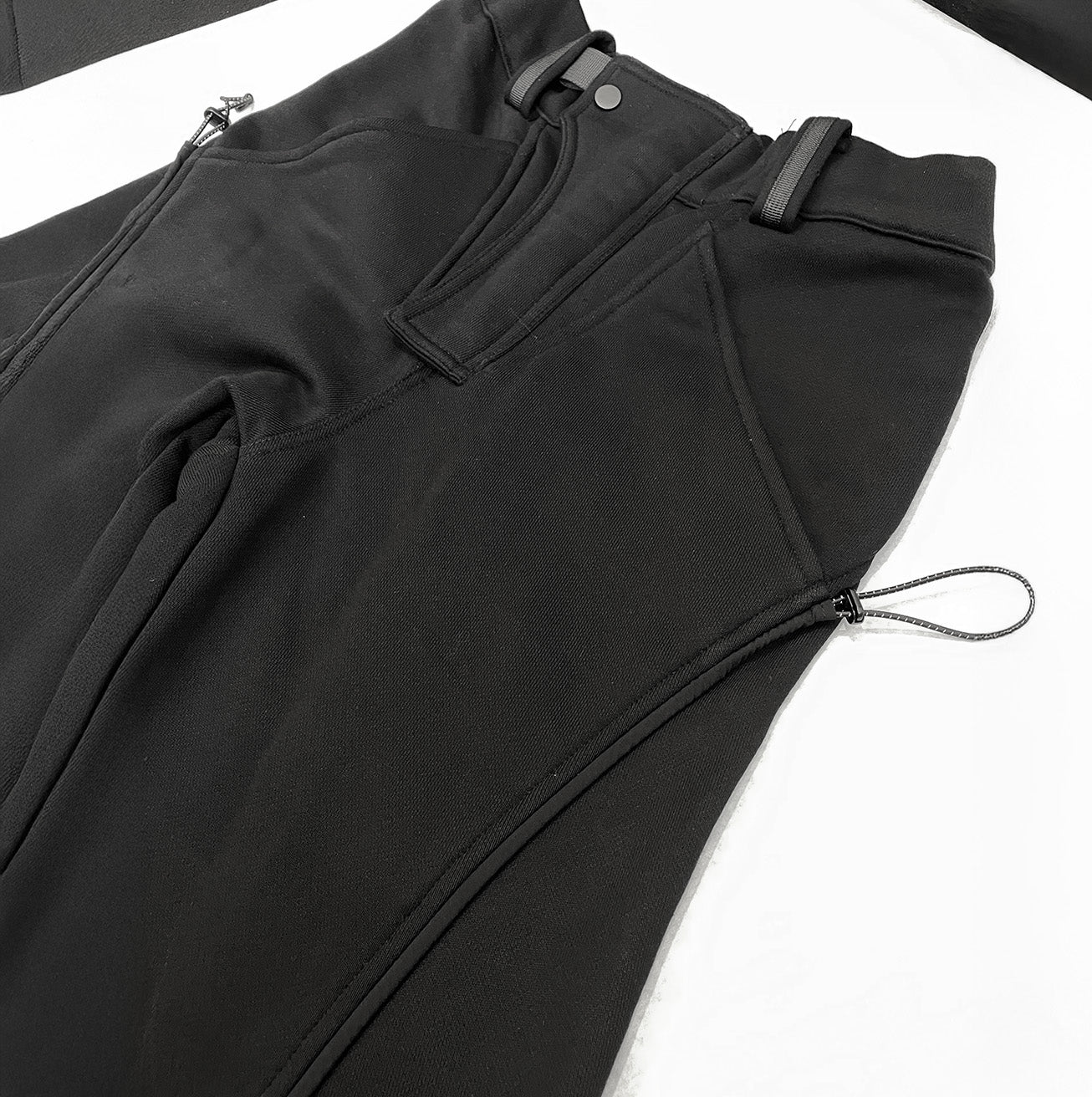 (pre-order)IPA-PC78-BK Heavyweight Quick-Dry Cotton Straight-leg Trousers with Drape