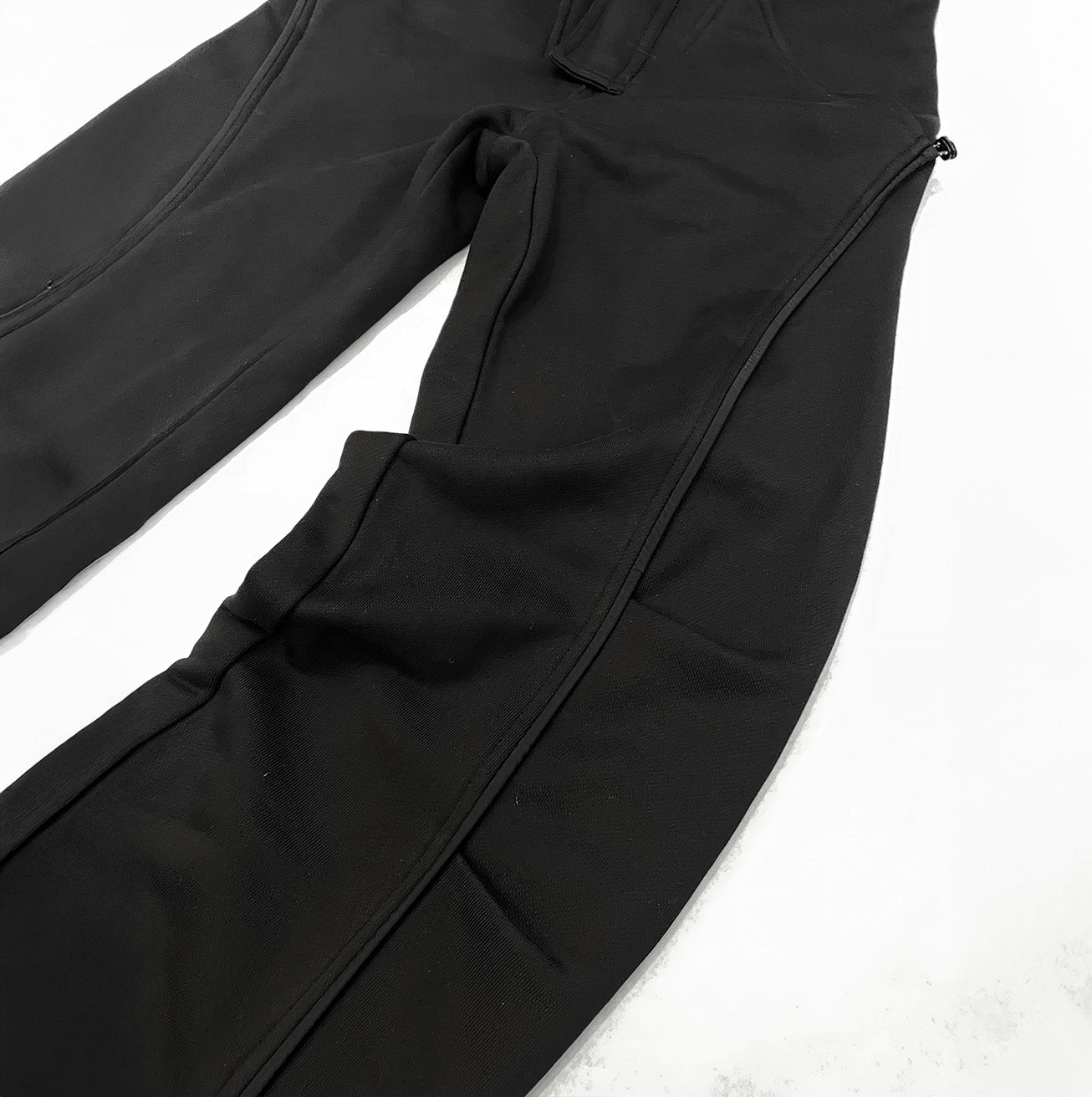 (pre-order)IPA-PC78-BK Heavyweight Quick-Dry Cotton Straight-leg Trousers with Drape