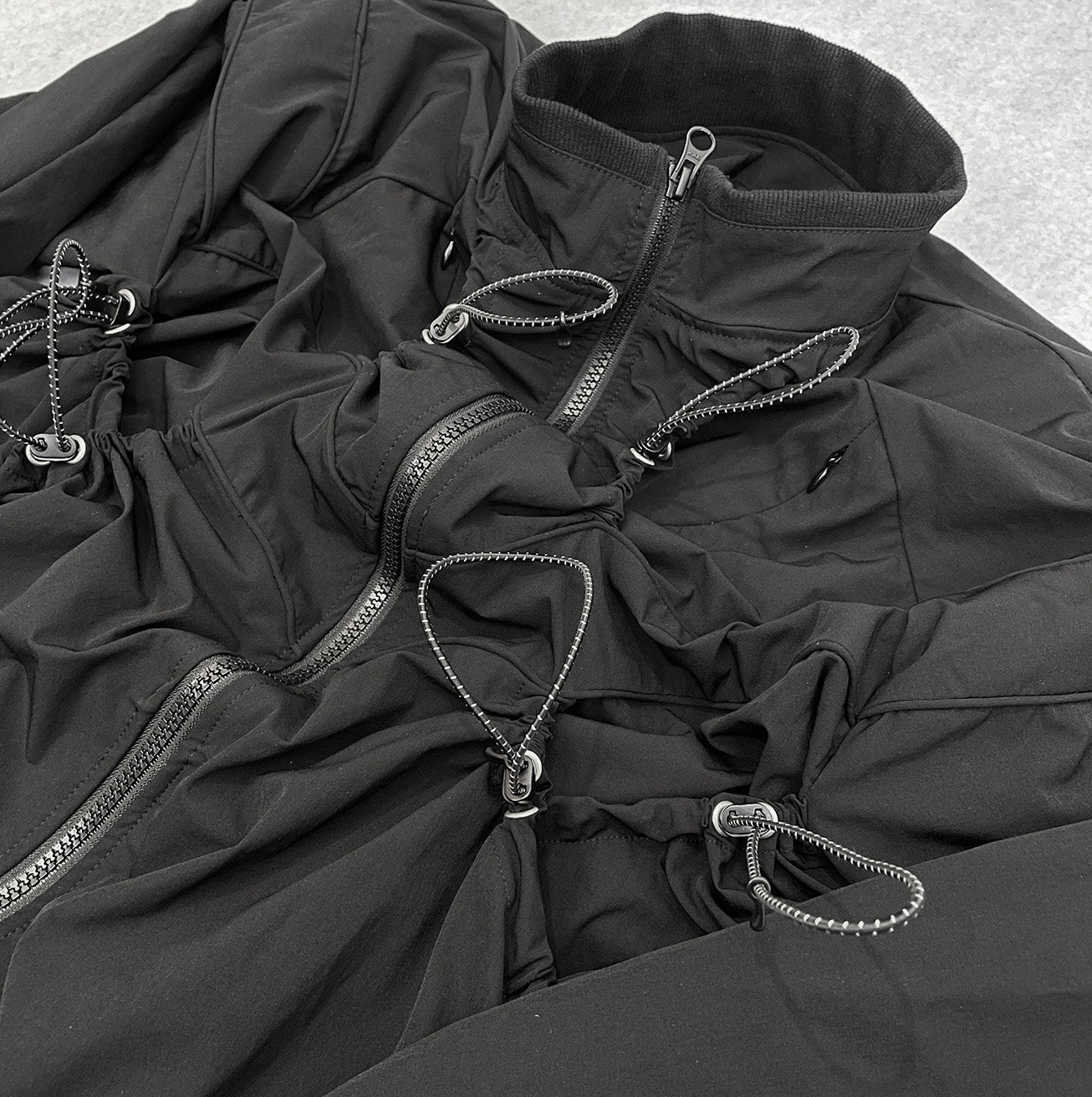 IPA-PC81-BK Outdoor Functional Rope-Cut Tailored Jacket