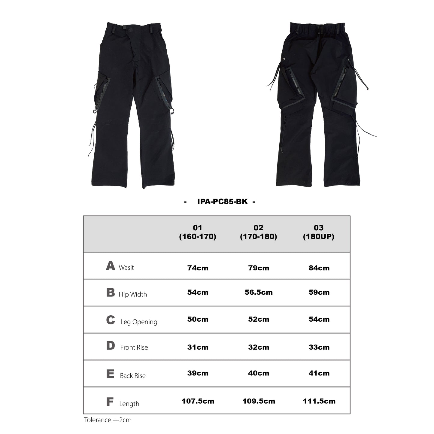 IPA-PC85-BK Outdoor Hiking Windproof Patchwork Slightly Flared