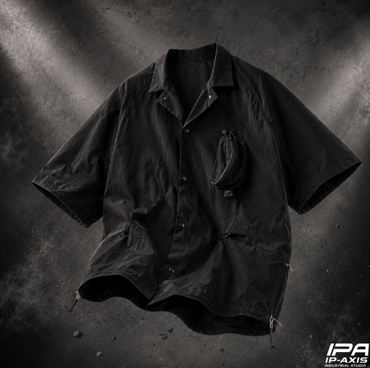 IPA-PC74-BK Outdoor Functional Quick-Dry Short-Sleeve Shirt
