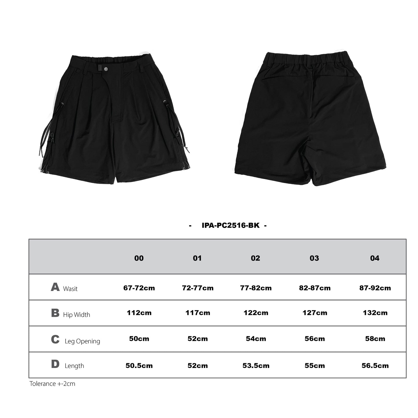 IPA-PC2516- Flow Form Shorts