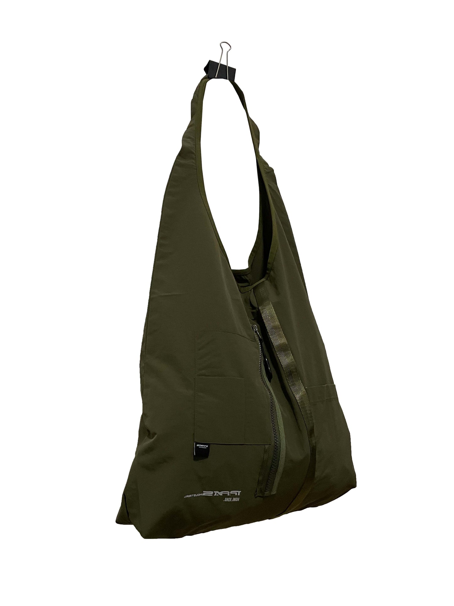 軍綠色機能肩袋 Functional Tote bag